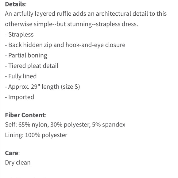 Adelyn Rae Strapless Dress - Picture 6 of 6